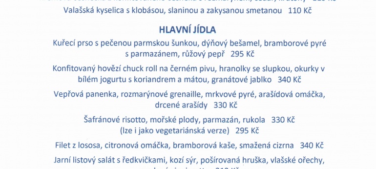 Aktuální menu