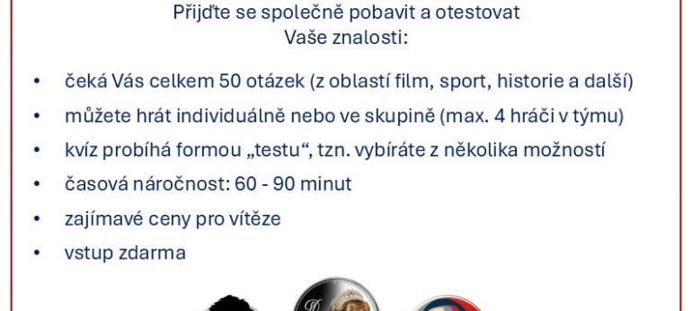 Oblíbený zámecký pubkvíz 29.11. 