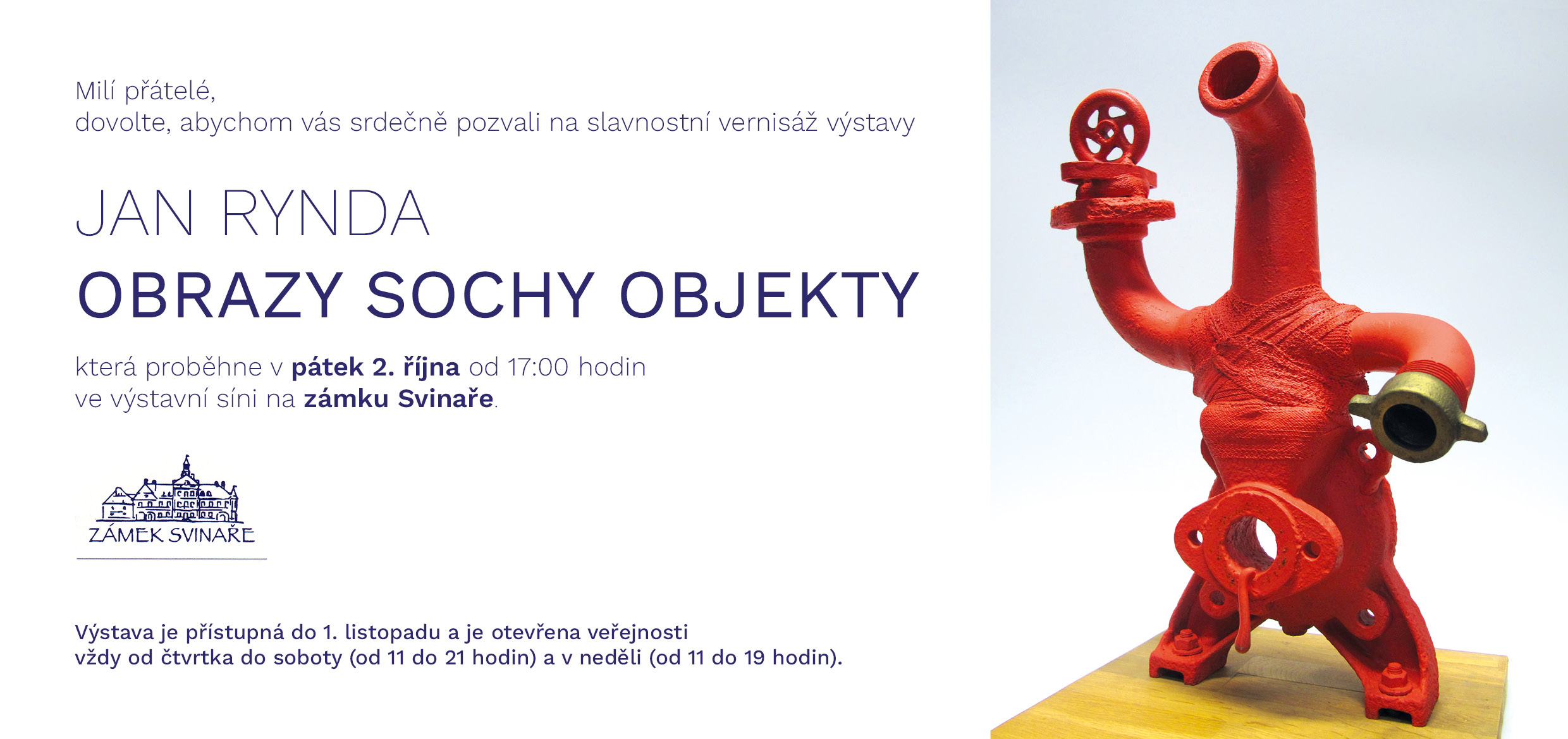 Jan Rynda - výstava obrazy, sochy a objekty 
