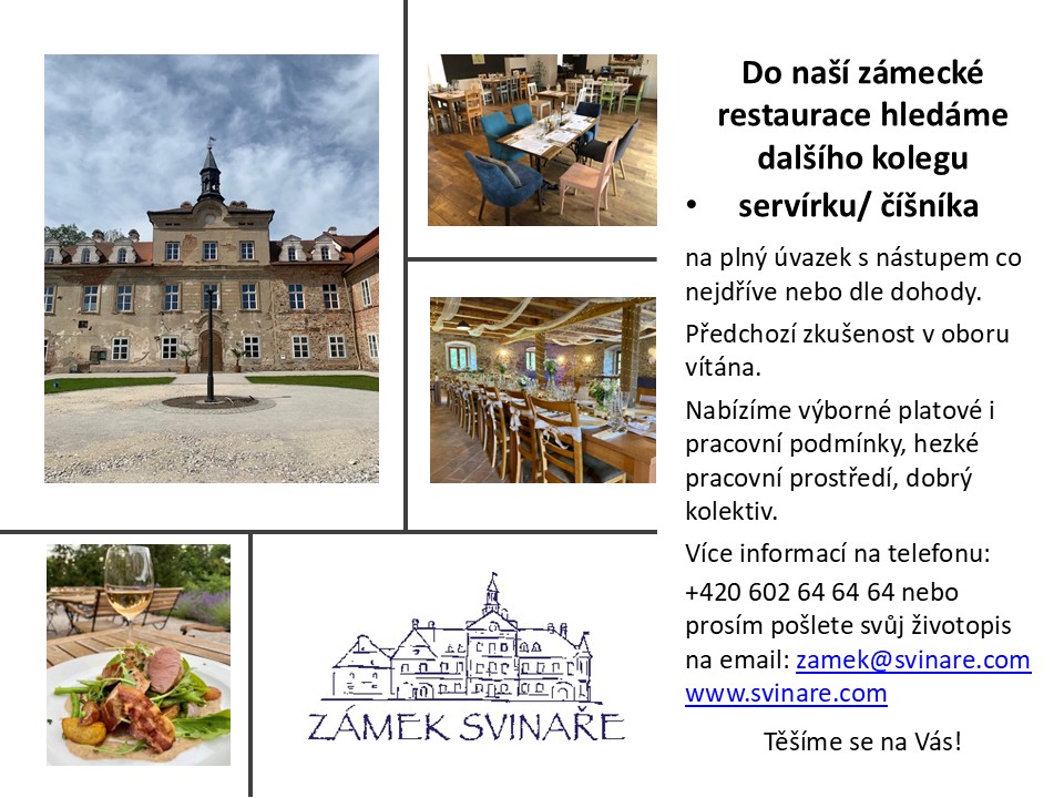 Do našeho týmu hledáme servírku/ číšníka